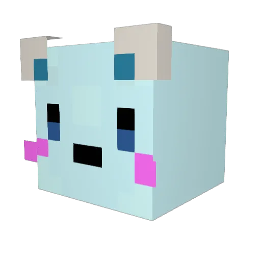 rium__ Minecraft avatar head, 3D render