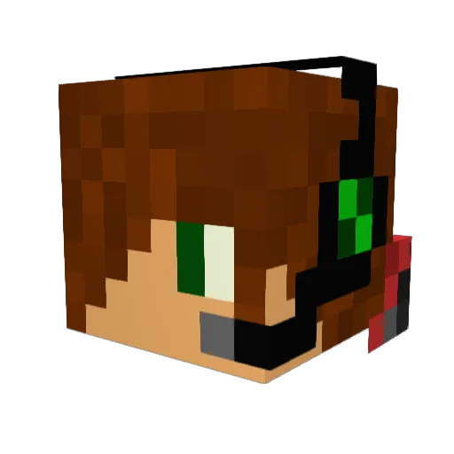 rival70 Minecraft avatar head, 3D render