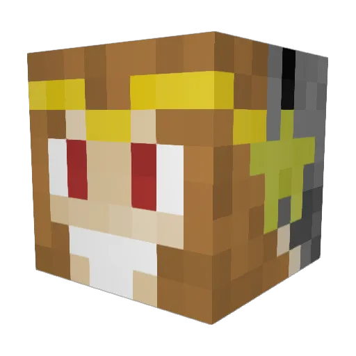 rivendel06 Minecraft avatar head, 3D render