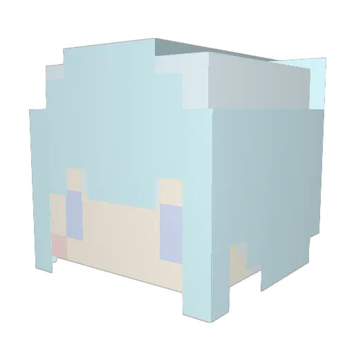 rivenkey_lly Minecraft avatar head, 3D render