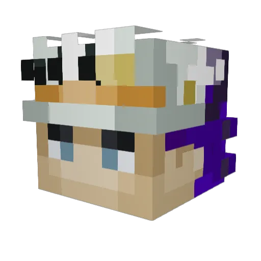 river67 Minecraft avatar head, 3D render
