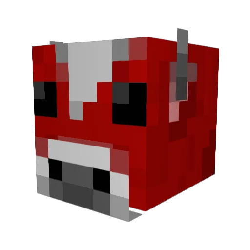 river_delta Minecraft avatar head, 3D render