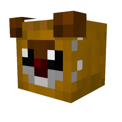 river_soup Minecraft avatar head, 3D render
