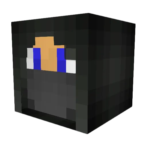 riverdaler Minecraft avatar head, 3D render