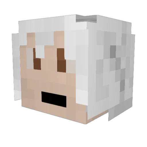 rivergod Minecraft avatar head, 3D render
