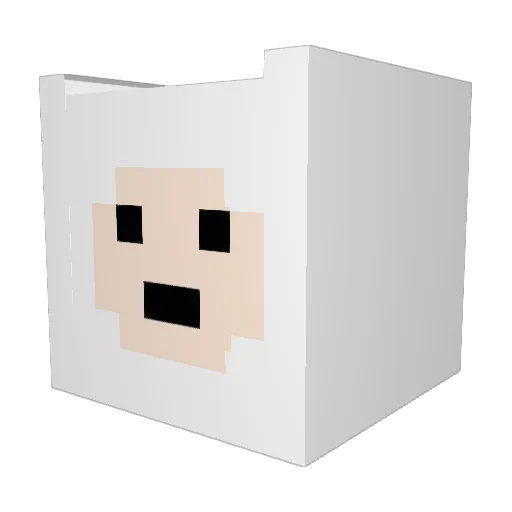 riverking6 Minecraft avatar head, 3D render