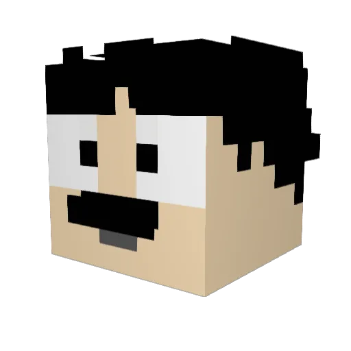 rivermonkey1978 Minecraft avatar head, 3D render