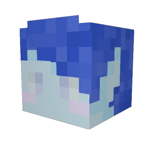 riverrmoss Minecraft avatar head, 3D render