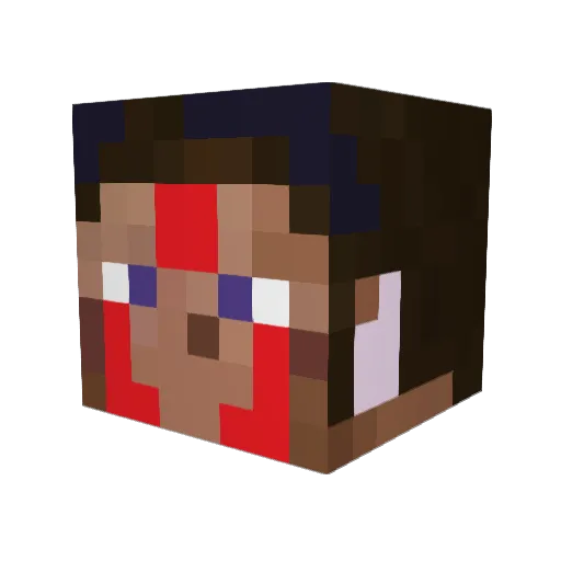 riversquinoa Minecraft avatar head, 3D render