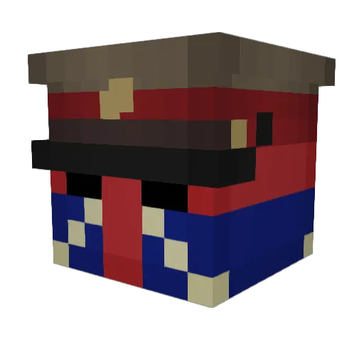 riversthroatgoat Minecraft avatar head, 3D render