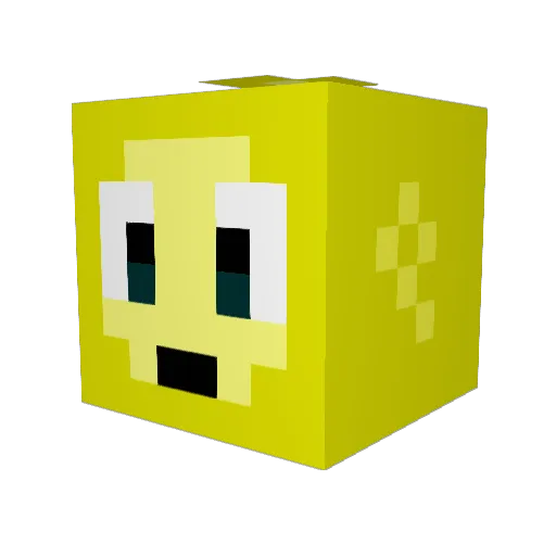 rivin008 Minecraft avatar head, 3D render