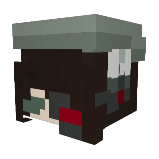 rivin_0 Minecraft avatar head, 3D render