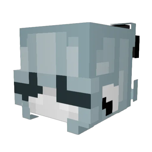 rivknees Minecraft avatar head, 3D render