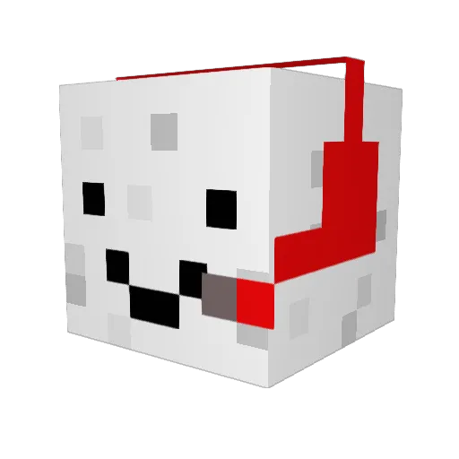 rivpaz Minecraft avatar head, 3D render
