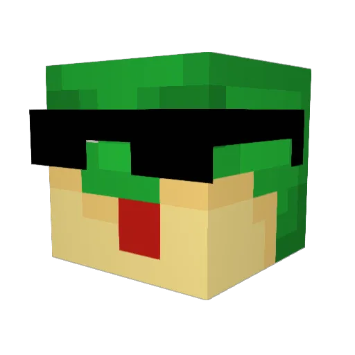 rivver7410 Minecraft avatar head, 3D render