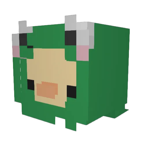 rivvyz Minecraft avatar head, 3D render