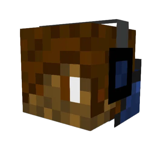 rix24 Minecraft avatar head, 3D render