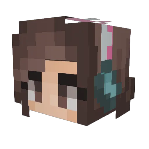rix_ow Minecraft avatar head, 3D render