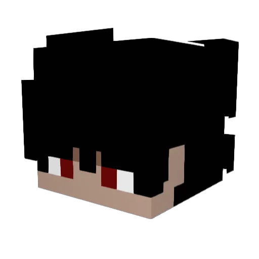 rixog Minecraft avatar head, 3D render