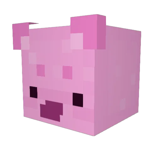 rixve Minecraft avatar head, 3D render