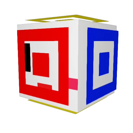 rixyo Minecraft avatar head, 3D render