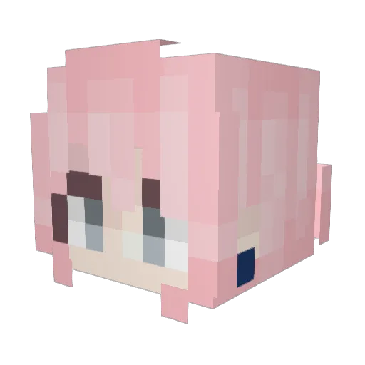 riyi550 Minecraft avatar head, 3D render