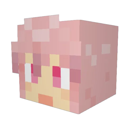 riyoooo Minecraft avatar head, 3D render