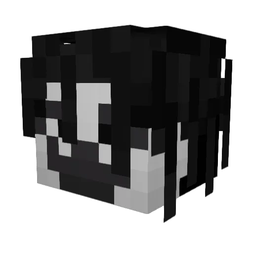 riyoww Minecraft avatar head, 3D render