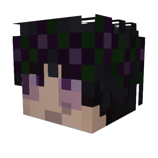 rizabeth Minecraft avatar head, 3D render