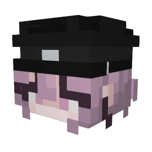 rizblanc Minecraft avatar head, 3D render