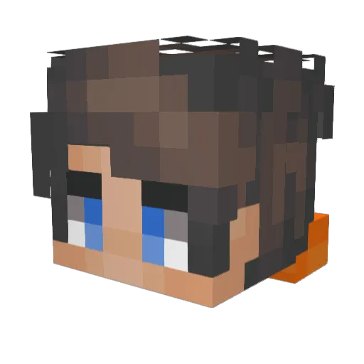 rizecion Minecraft avatar head, 3D render