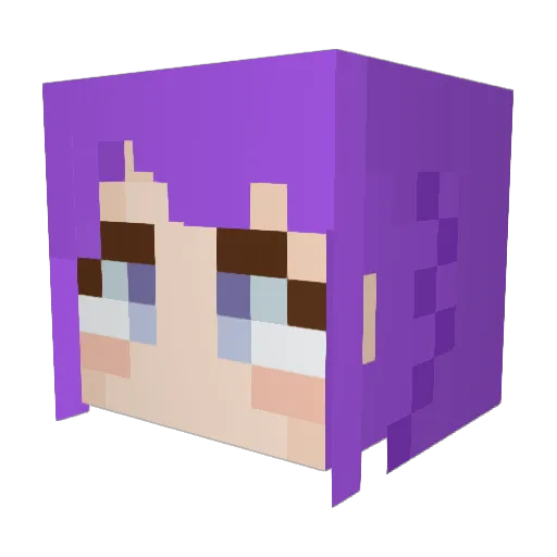 rizenia3 Minecraft avatar head, 3D render