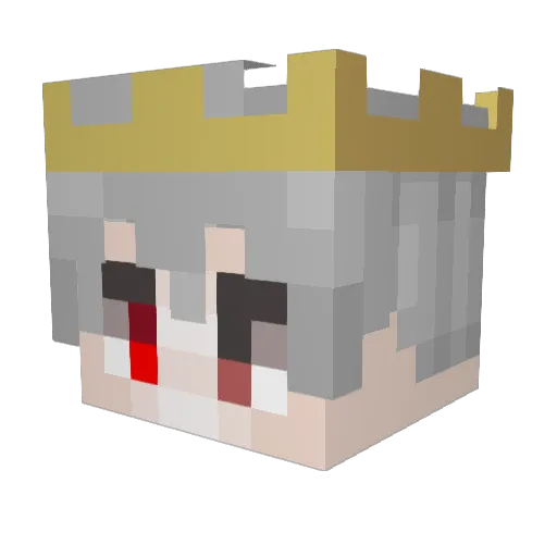 rizense Minecraft avatar head, 3D render