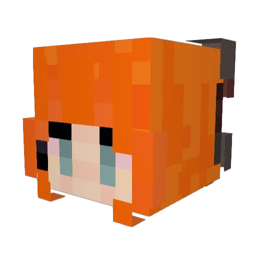 rizhik Minecraft avatar head, 3D render