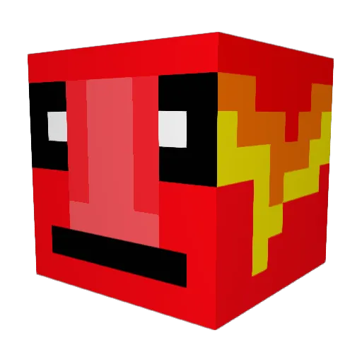 rizmo02 Minecraft avatar head, 3D render