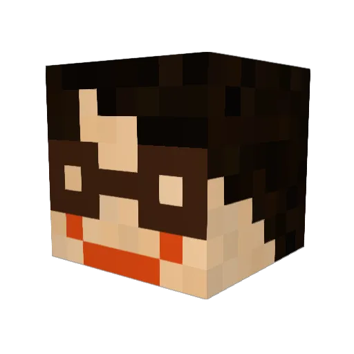rizu0413 Minecraft avatar head, 3D render