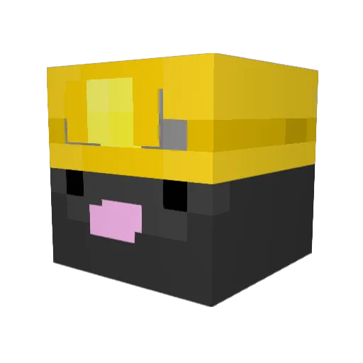 rizzosaur Minecraft avatar head, 3D render