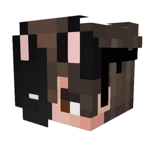 rizzybtw Minecraft avatar head, 3D render