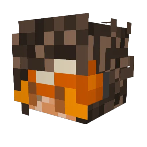 rizzzyy Minecraft avatar head, 3D render