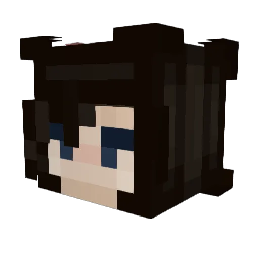 rj_28mc Minecraft avatar head, 3D render