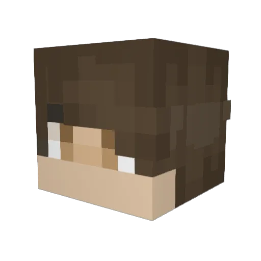rjeter258 Minecraft avatar head, 3D render
