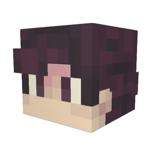 rjw28 Minecraft avatar head, 3D render