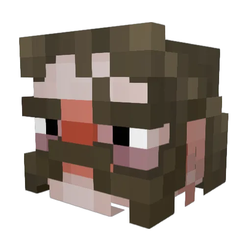 rk1845 Minecraft avatar head, 3D render