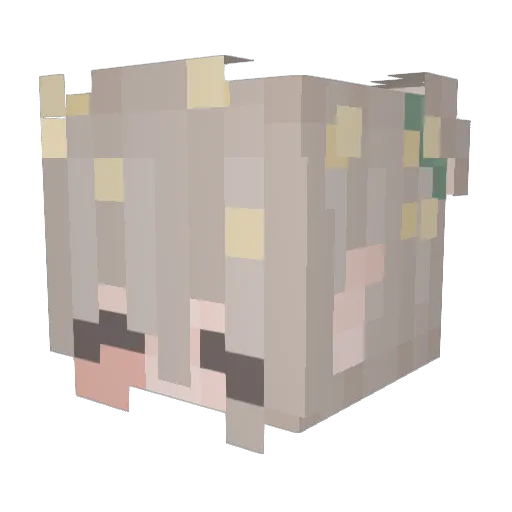 rk3m0x_ Minecraft avatar head, 3D render