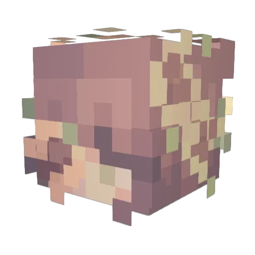 rk47644 Minecraft avatar head, 3D render
