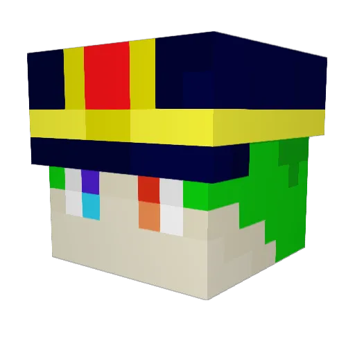 rkbacho Minecraft avatar head, 3D render