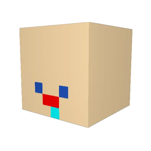 rkd2n10y Minecraft avatar head, 3D render