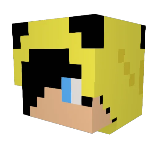 rkddlscjf12 Minecraft avatar head, 3D render