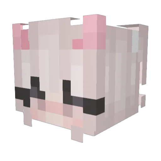 rkdg Minecraft avatar head, 3D render