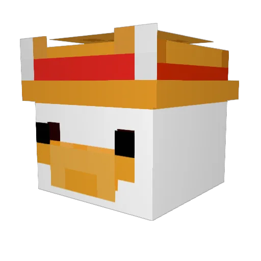 rl_truck Minecraft avatar head, 3D render